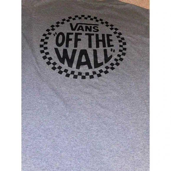 Vans Men's Gray Graphic T-Shirt Size M Skater Streetwear Crew Neck - Picture 2 of 9
